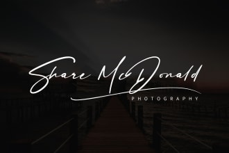 do modern luxury, calligraphy, minimalist, signature logo for business