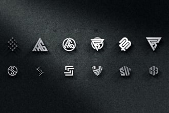 design the monogram logo and abstract
