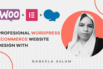 build ecommerce website using woocommerce wordpress