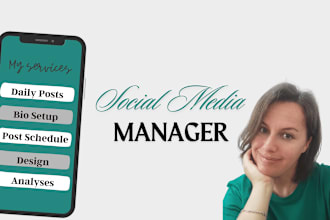 be your creative innovative social media manager and content creator