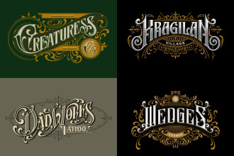 make custom typography logo, lettering, calligraphy and etc