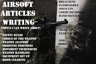 write an article about airsoft, milsim, and related subjects
