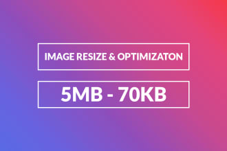 resize or optimize images for website