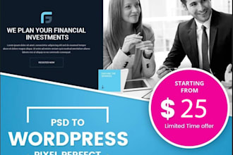 convert PSD to wordpress website