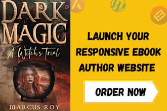 create ebook author website or book author website