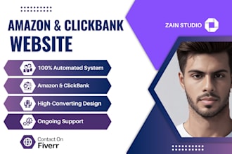 design a profitable amazon clickbank affiliate website on autopilot