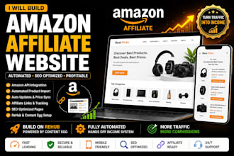 build an amazon affiliate website with product automation and SEO
