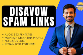 disavow bad backlinks, spammy and toxic links effectively