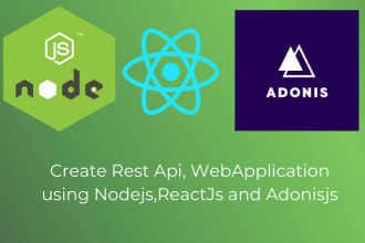 create web applications, sites using node js, react js