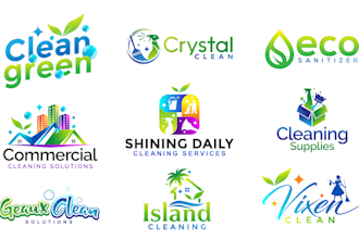 design cleaning services business company product maid janitorial logo