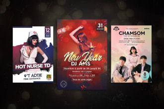 make pro poster design or food flyer