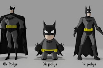 create and animate 3d game art assets and environments