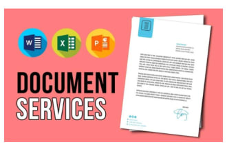 format or design word, pdf, PPT documents