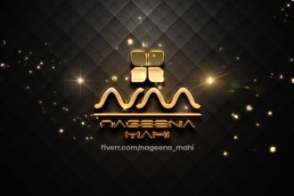 put your logo in gold or silver mockup