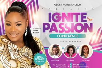 create church flyer, online, ig, zoom social media posters