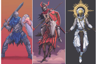 create unique style of fantasy character for you
