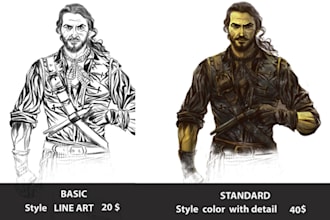 design pro character illustrations of any kind