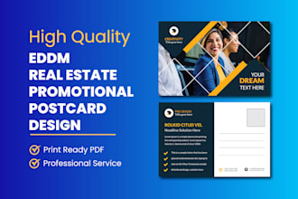 do modern eddm postcard, real estate postcard design