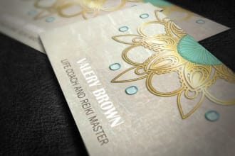 do stylish business card design and logo