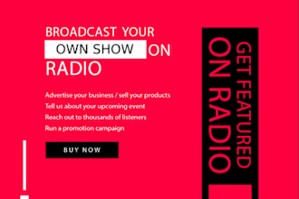 broadcast your show on our radio station