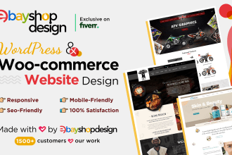 create wordpress website design woocommerce website design