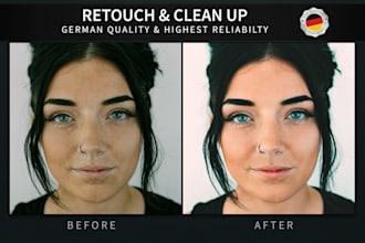 professionally retouch and clean up your photo in 24 hours