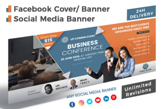 design facebook cover photo, ad images, social media banner