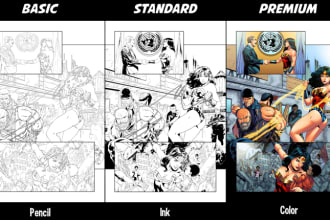 draw awesome comic page for you