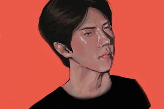 draw your favorite korean artist or your bias
