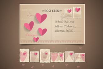 create a professional postcard, real estate, promotional