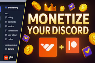 setup the best paid discord server with whop