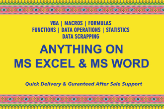 do anything on ms excel or ms word