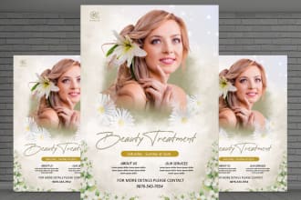 design professional  beauty spa, wellness flyer, salon flyer