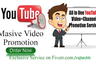 organic promote youtube channel for the top ranking