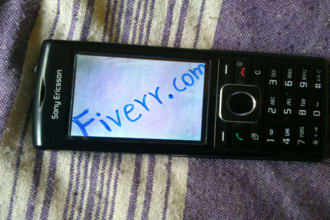 write anything that you want in my mobile phone screen