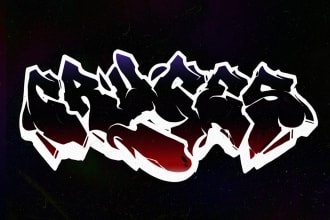 create a professional graffiti design for you