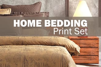 design the whole bedding print set