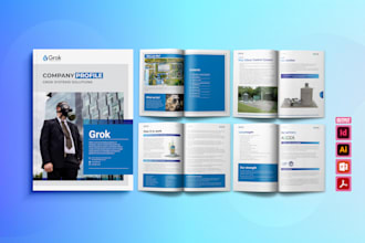 design brochure, company profile, annual report, catalog, white paper, booklet