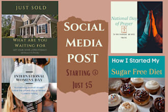 create attractive social media posts