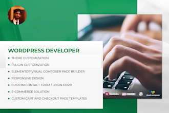 design wordpress website blog build landing page