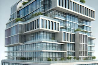design and render  your architectural plan in revit, sketchup