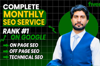 do complete monthly SEO high da backlinks for top rankings