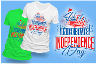 create 4th july independence day tshirt designs and others