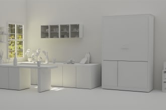 do modeling of your product in a blender