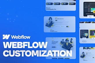 update, customize webflow template, or fix your webflow website