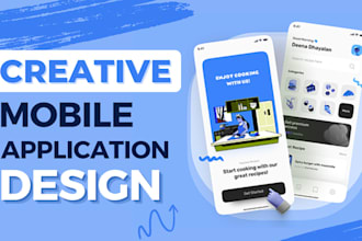 design creative and professional application ui ux