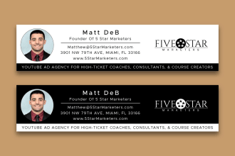 design email signature, email footer