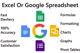 do your excel spreadsheet and google spreadsheet projects