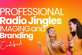 produce 3x professional radio jingles or radio imaging