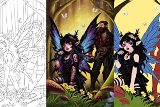 create enchanting children book illustrations